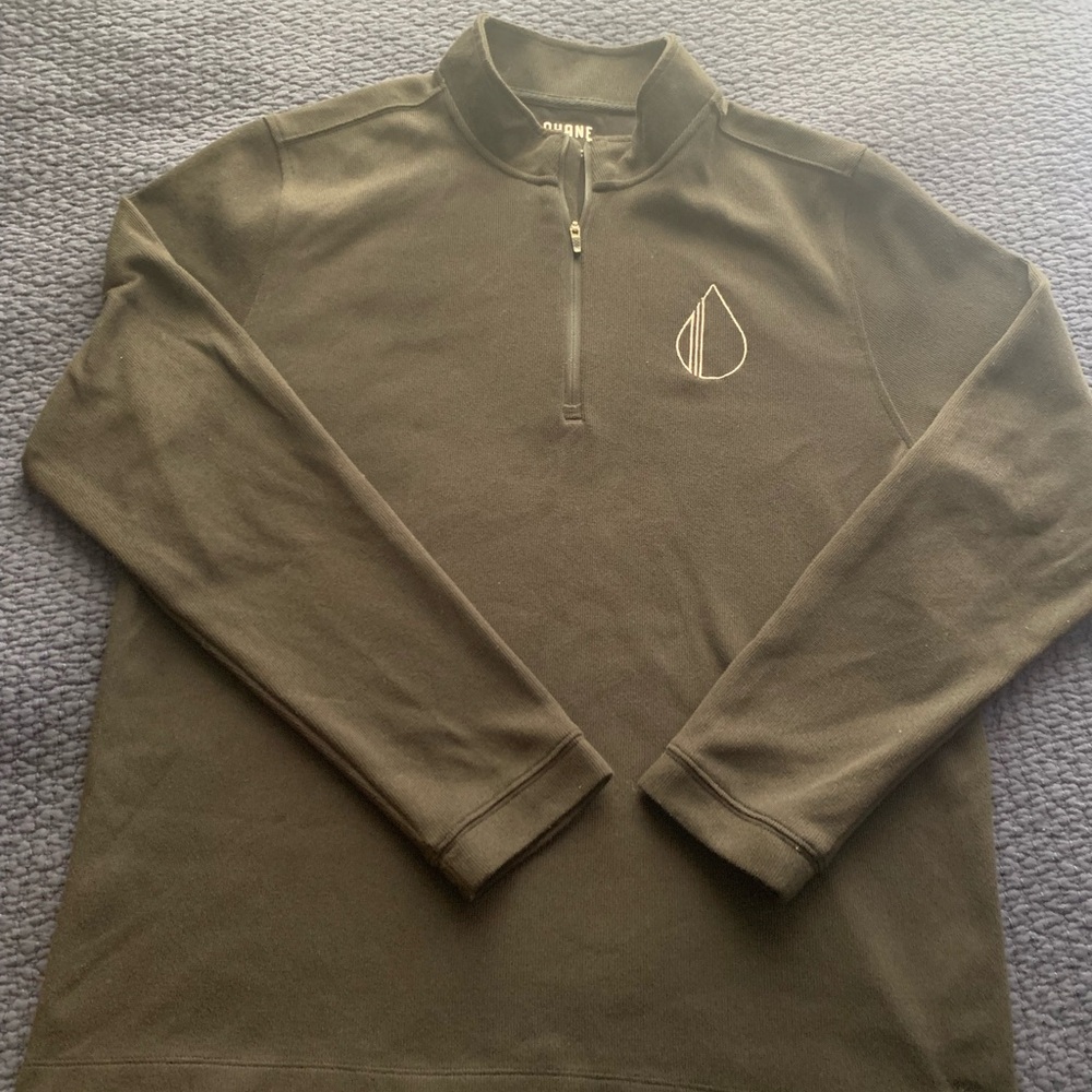 Rhone Men’s Large 1/4 Zip Pullover Long Sleeve Black